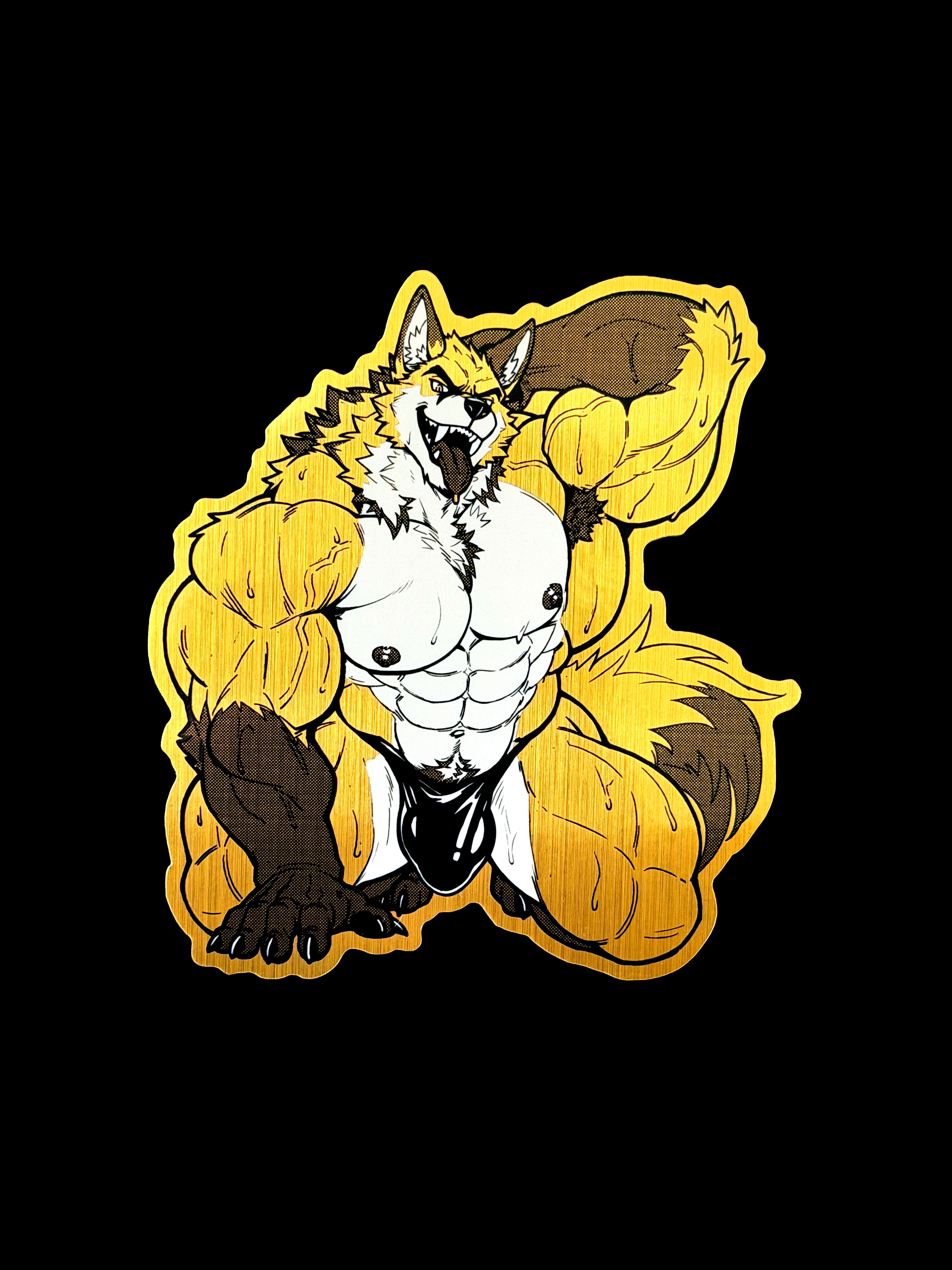 Fox Bodybuilder Sticker