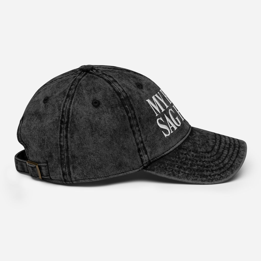 "My Balls Sag Heavy" Distressed Hat